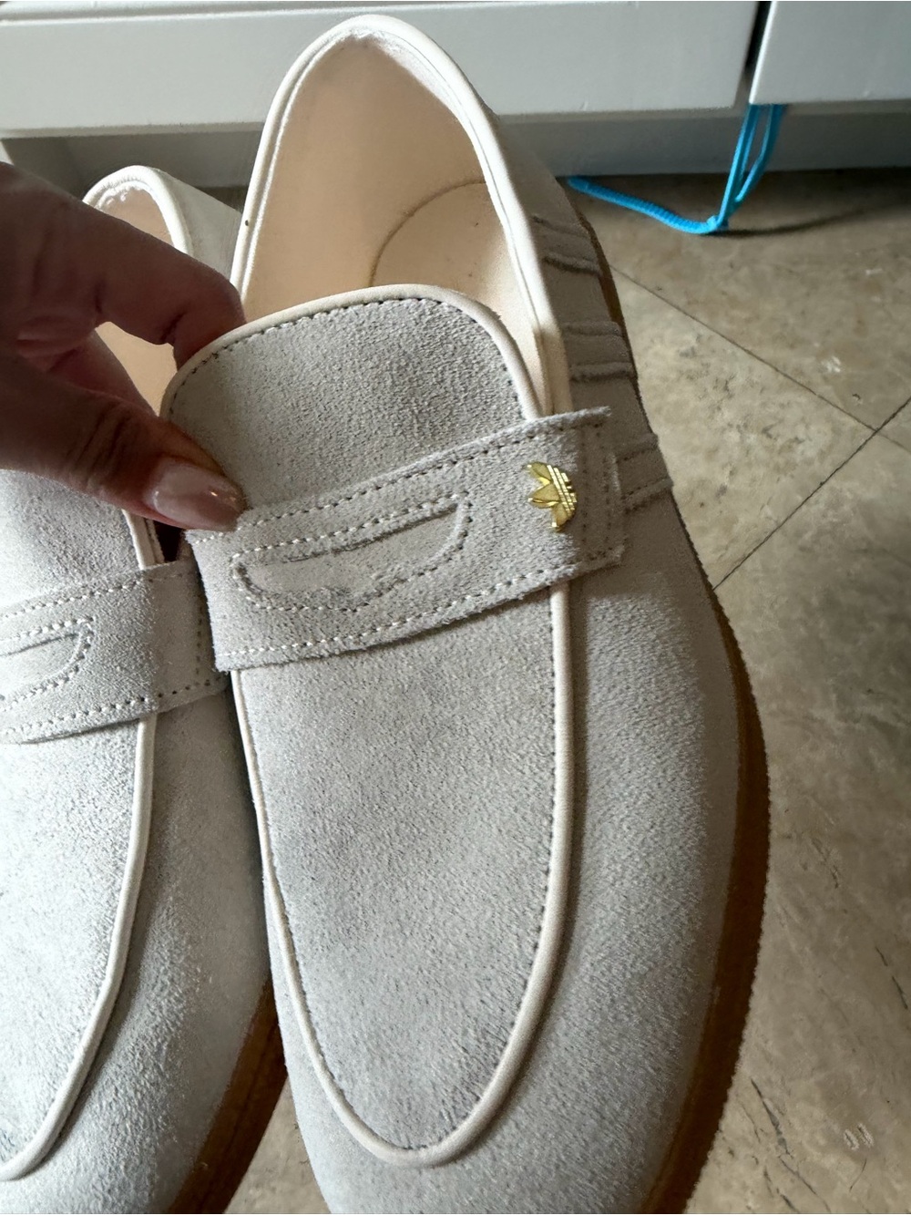 Adidas women’s Suede Penny Loafers